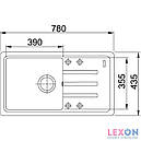 Кухонна мийка Franke BSG 611-78 сірий камінь (114.0575.041), фото 2