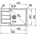Кухонна мийка Franke S2D 611-78 XL білий (143.0621.338), фото 2