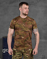 Футболка военная тактическая мультикам, армейская футболка Йода мультикам, военная футболка