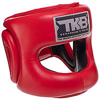 Шлем боксерский с бампером кожаный TOP KING Pro Training TKHGPT-OC размер XL цвет красный ds