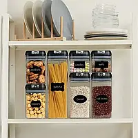 Універсальний набір контейнерів для їжі Food Storage Container 7 предметів, органайзер для зберігання круп