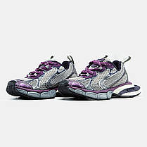 Жіночі Кросівки Balenciaga 3XL Grey Purple / Баленсіяга 3ХЛ Сірі з Фіолетовим, фото 3