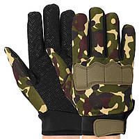 Перчатки тактические с закрытыми пальцами Zelart BC-8791 размер M цвет камуфляж ds