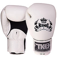 Перчатки боксерские кожаные TOP KING Ultimate AIR TKBGAV размер 10 унции цвет белый ds