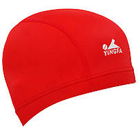 Шапочка для плавання YINGFA C0075 колір червоний ds