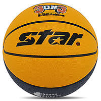 Мяч баскетбольный STAR 3ON3 BB4146C цвет желтый-синий-белый ds