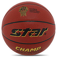 Мяч баскетбольный STAR CHAMP GRIP BB4277C цвет коричневый ds