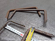 Скоба будівельна для дерева (бревен), бліндажів 12 х 80 х 200 мм, фото 3