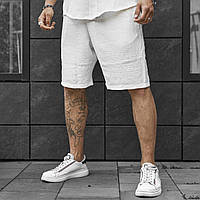 Льняные мужские белые шорты: классический стиль на каждый день