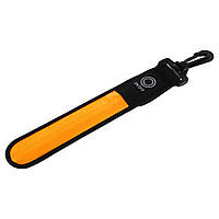 Брелок-фликер светоотражающий с карабином и светодиодом SEEYU 1P02 цвет оранжевый ds