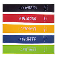 Набор резинок для упражнений ленты сопротивлений LOOP BANDS World Fitness FI-2184 5шт цвета в ассортименте ds