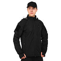 Куртка тактическая Zelart TY-9405 размер 3XL цвет черный ds