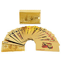 Карты игральные покерные Zelart GOLD 100 DOLLAR IG-4566-G 54 карты ds