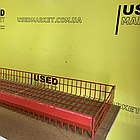 Полиця корзина з дроту до торгового стелажа 1150х430х120 червона, вживана, фото 2