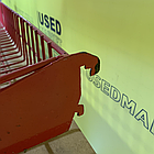 Полиця корзина з дроту до торгового стелажа 1150х430х120 червона, вживана, фото 4