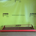 Полиця корзина з дроту до торгового стелажа 1150х430х120 червона, вживана, фото 3