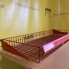 Полиця корзина з дроту до торгового стелажа 1150х430х120 червона, вживана, фото 5