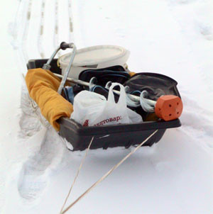 Санки для зимней рыбалки Веселый Помощник, удобные и практичные, подарок рыбаку - фото 2 - id-p410412329