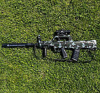 Іграшковий Автомат Famas стріляє кульками орбіз, Гель бластер на акумуляторі + Магазин-Барабан у ПОДАРУНОК