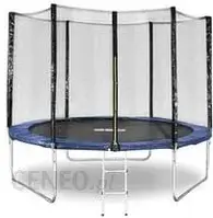 Батут Polgar Trampolina 10FT o średnicy 305 cm z zewnętrzną siatką zabezpieczającą i drabinką