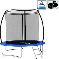 Батут Vidaxl Trampolina Z Akcesoriami Okrągła 244X55 Cm 100 Kg 92453