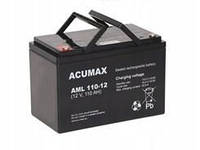 Джерело безперебійного живлення (ДБЖ) Aml 110-12 (12V 110Ah) Acumax Ups fotowoltaika telekomunikacja