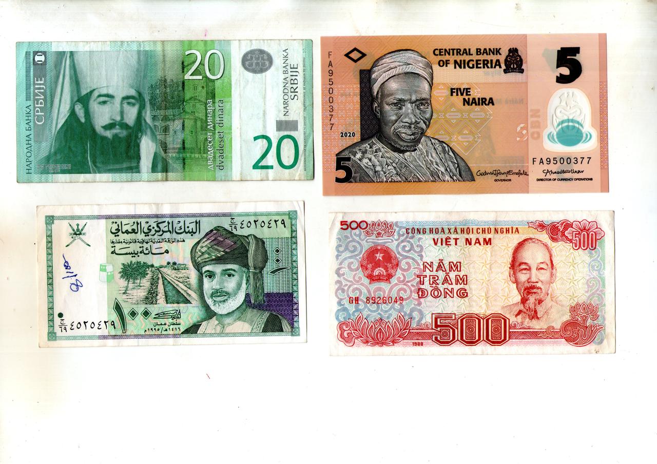 Набір банкнот країн Світу - 4 шт. No049, фото 1