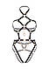 Портупея Leg Avenue Kink Heart Ring Harness Teddy, фото 2