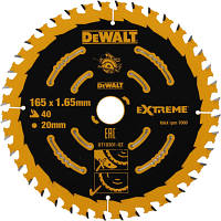 Диск пильный DeWALT EXTREME , 165 х 20, 40 z, ATB, 18 гр. (DT10301) - Вища Якість та Гарантія!