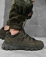 Тактичні військові кросівки олива екошкіра відставки текстиль, чоловічі армійські кросівки весна-літо для зсу