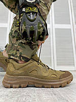 Чоловічі тактичні армійські кросівки койот hardy, військові кросівки нубук весна літо міцне взуття для зсу