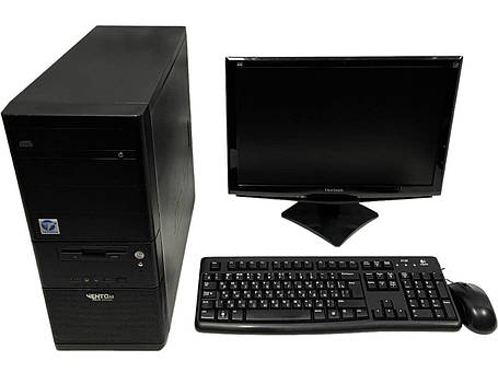 Б/в ПК+Монітор Vento Asus MT| i3-2100| 8GB RAM| 250GB HDD| HD 2000+Б-клас ViewSonic VA1948a-| 19" 1440x900, фото 1