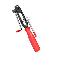 Щипці для стрічкових хомутів ШРКШ REWOLT T4092, Інструмент для кріплення хомутів ШРУС, Щипці для затискача хомутів