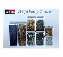 Набір герметичних контейнерів для зберігання продуктів 8 SETS Airtight Storage Container