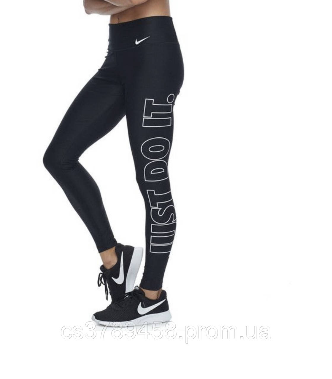Жіночі легінси Nike tight fit XS Чорні з принтом 464-