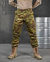 Тактичні літні штани мультикам манжети липучки, чоловічі військові легкі штани камуфляж рип-стоп, форма зсу