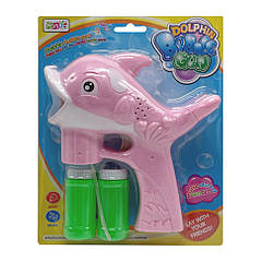 Дитячий генератор мильних бульбашок "Дельфін" S680-7 (Pink) зі світлом і музикою