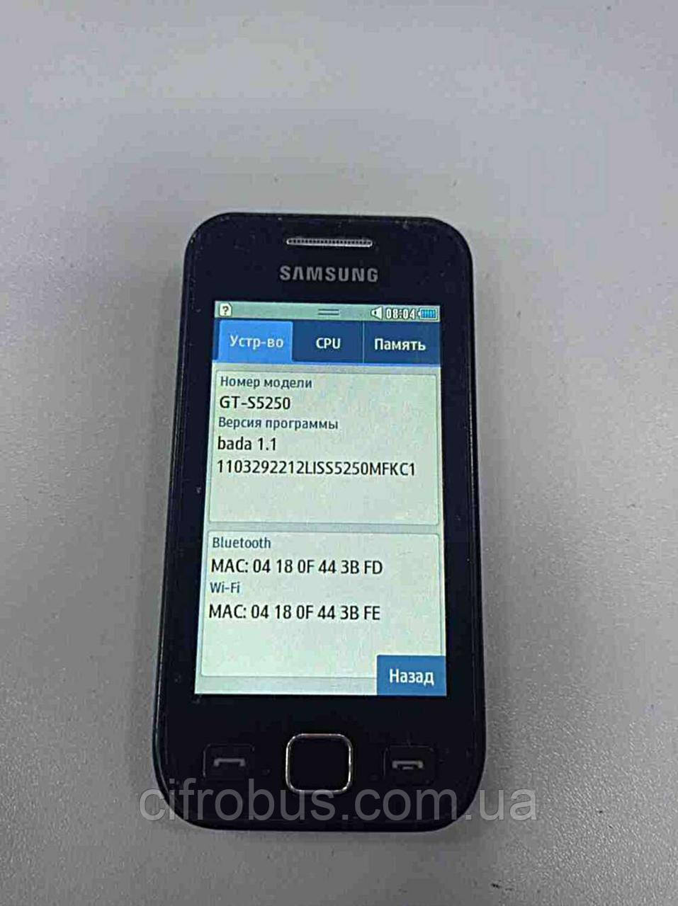 Мобильный телефон смартфон Б/У Samsung Wave 525 GT-S5250 - фото 1 - id-p1696655697
