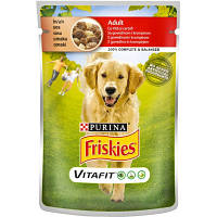 Влажный корм для собак Purina Friskies с говядиной и картофелем в соусе 100 г (7613035800823) h