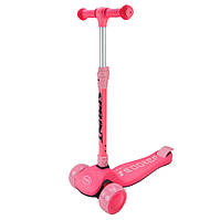 Самокат дитячий 3-х колісний Mini Scooter SC2420(Pink) колеса що світяться, рожевий Ама