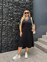 Сукня жіноча, великого розміру, від 48 до 58 р-ру, в спортивному стилі, прямого силуету, молодіжна
