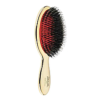 Щетка JANEKE Gold Hairbrush с натуральной щетиной кабана и нейлоном XL