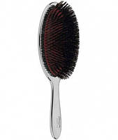 Щетка JANEKE Silver Hairbrush с натуральной щетиной кабана и нейлоном XL