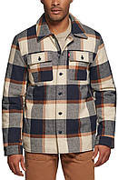 Мужская теплая куртка-рубашка Levi`s в клетку оригинал