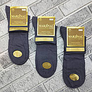 Шкарпетки чоловічі середні весна/осінь сірі р.40-45 MARJINAL Туреччина ароматизовані 2-а п'ята і носок 30038711, фото 2