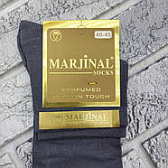 Шкарпетки чоловічі середні весна/осінь сірі р.40-45 MARJINAL Туреччина ароматизовані 2-а п'ята і носок 30038711, фото 4