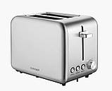 Вертикальний тостер для тостів 2 шматочки з нержавіючої сталі 950 Вт Concept Тостери електричні, фото 2