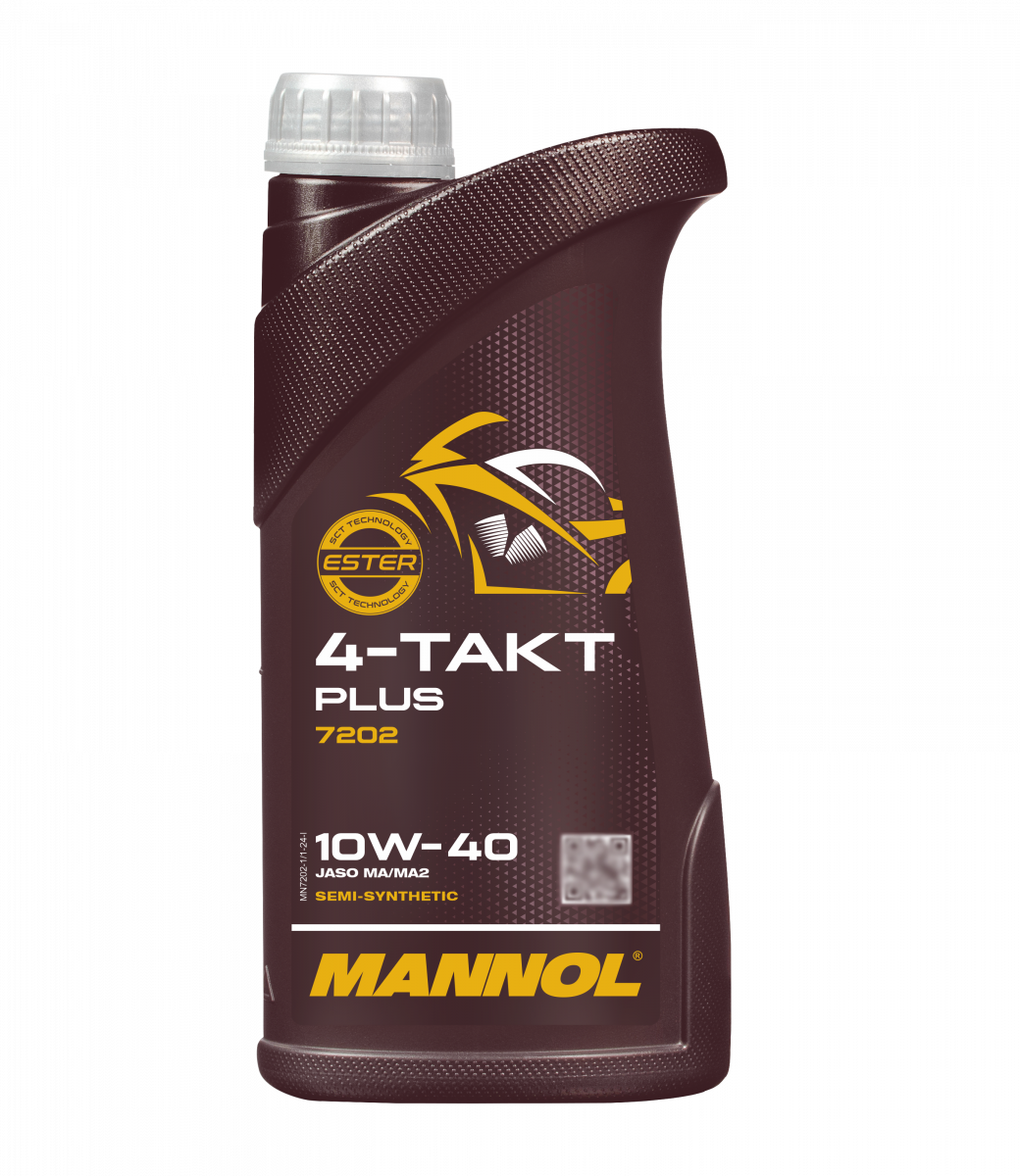 Моторне масло Mannol 7202 4-TAKT PLUS 10W-40 API SL 1л чотиритактне напівсинтетичне