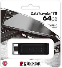 Флешпам'ять USB Kingston DataTraveler 70 64 GB USB Type-C (DT70/64GB)