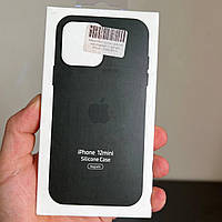 Чехол с микрофиброй для Iphone 12 Mini с Magsafe / чехол из магсейв 12 мини черный